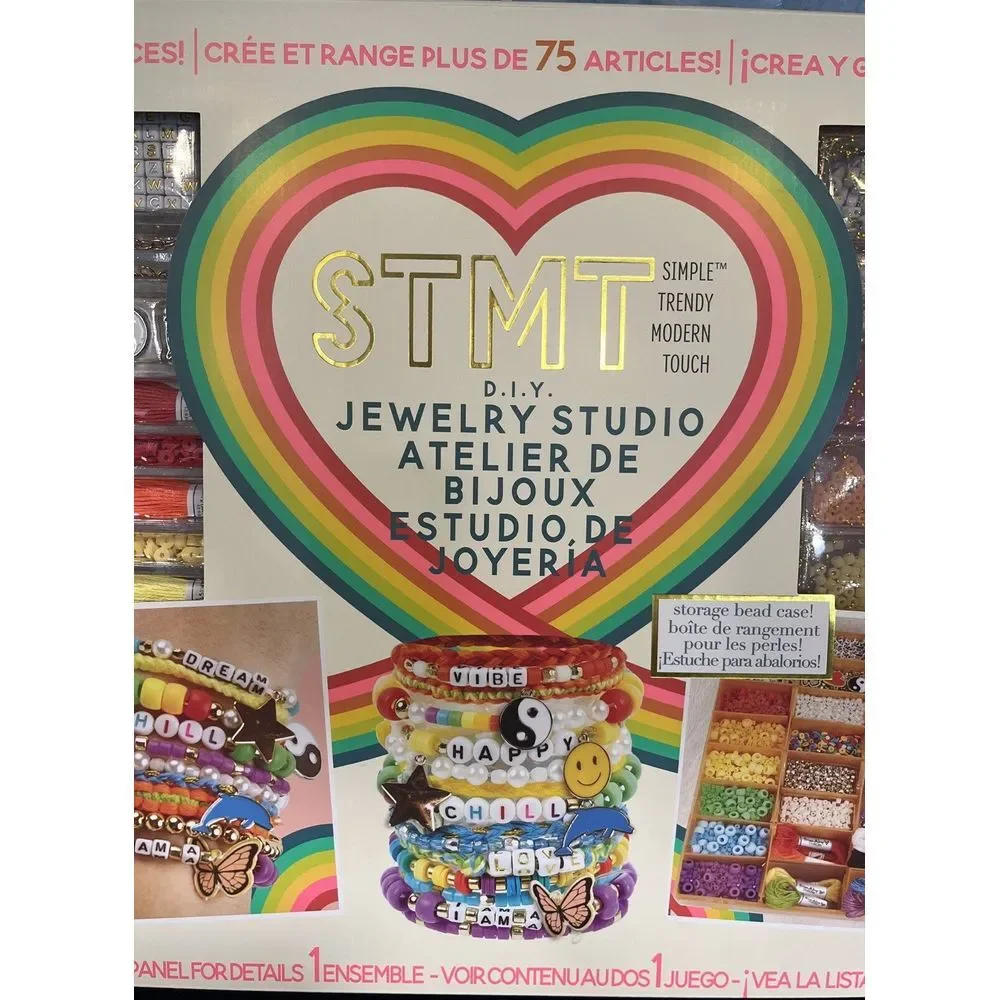 STMT D.I.Y Jewelry Studio Set Beads Friendship Bracelets‎ Kit 1,500+ Pieces  NEW